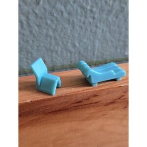 Vintage Polly Pocket 1995 Pop Up Clubhouse Chairs Bluebird